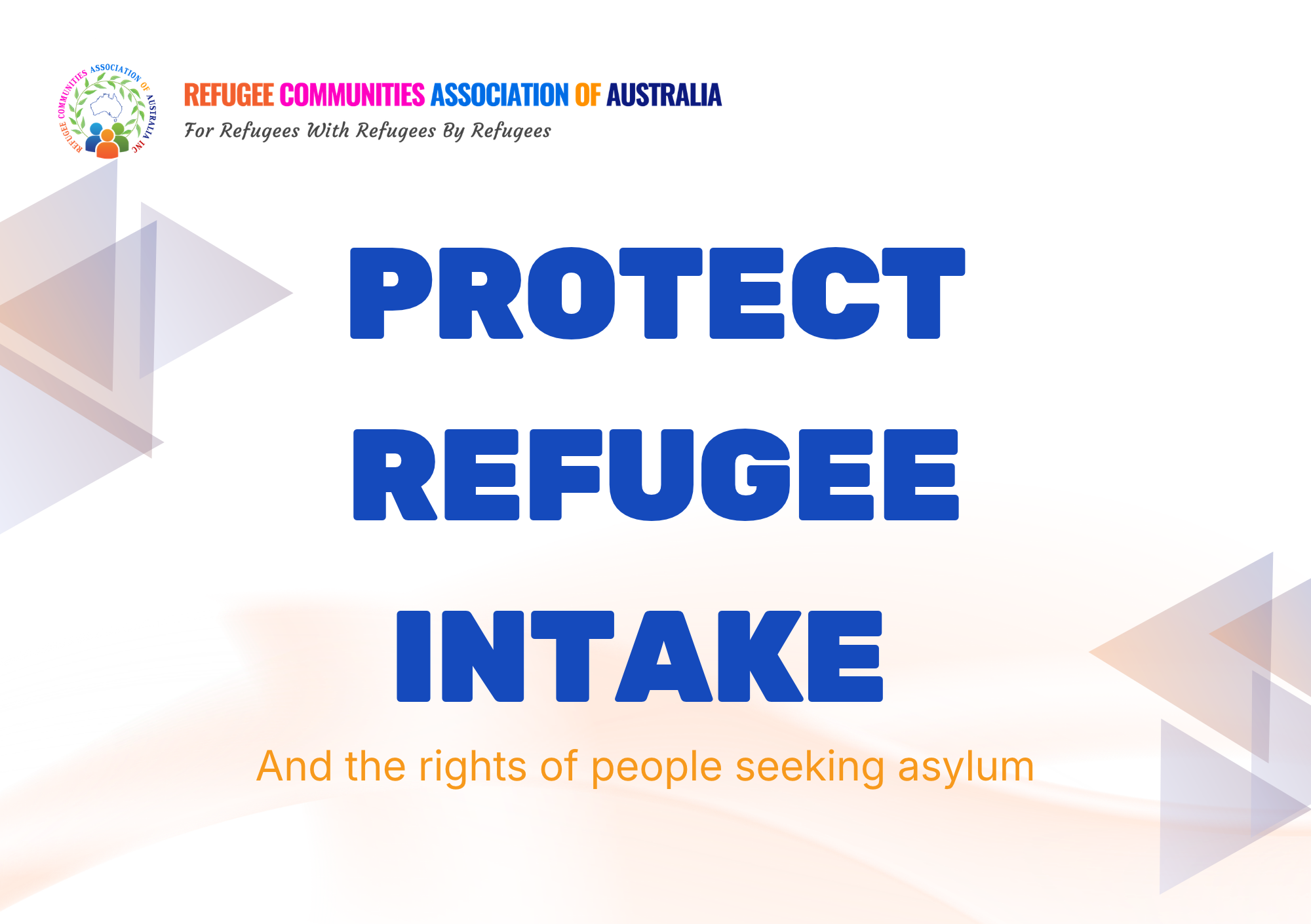 RCAA calls on Government to protect refugee intake and the rights of people seeking asylum in forthcoming migration reforms